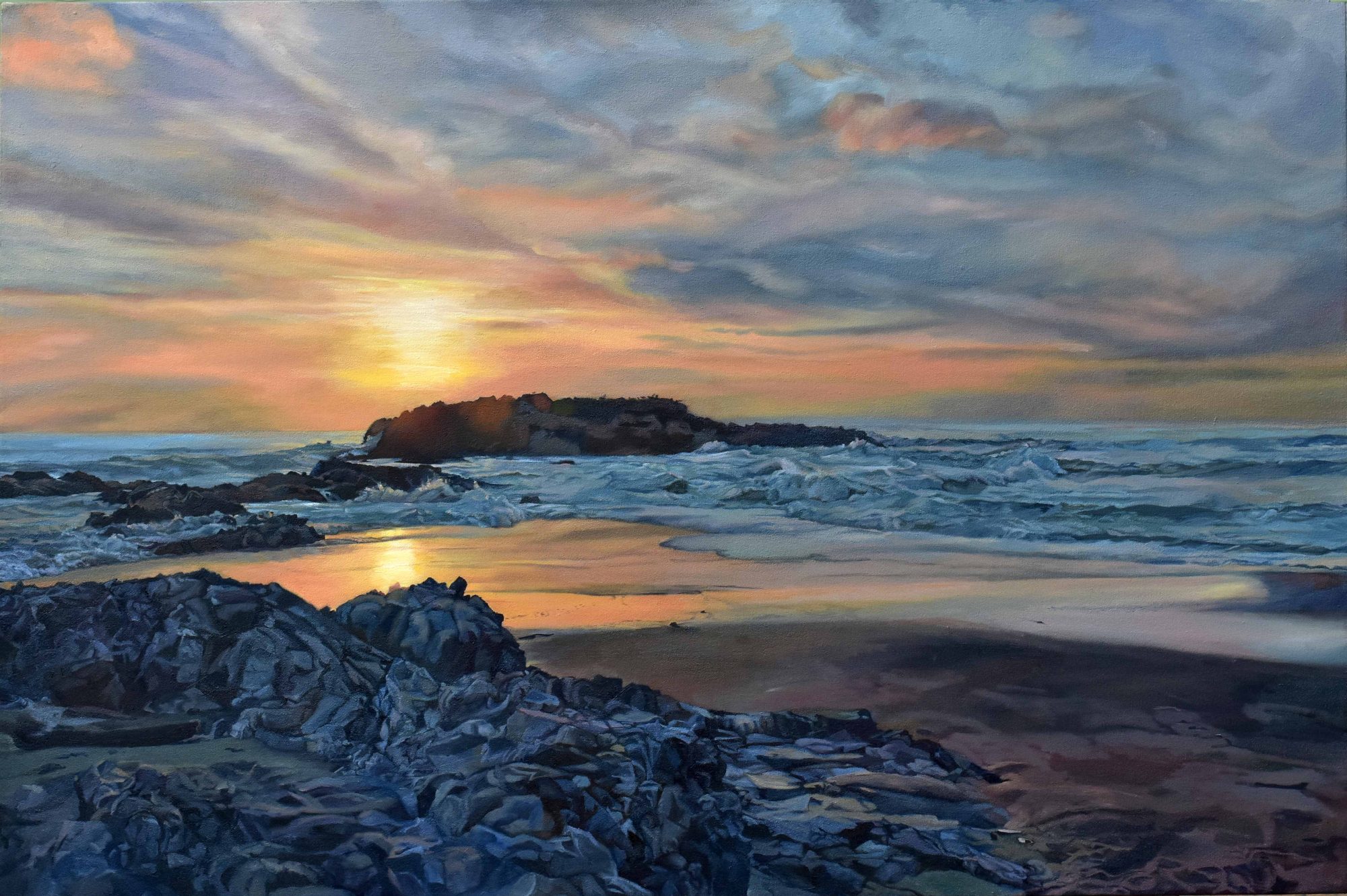 Pacific Sunset 45 x 30 inches 2018